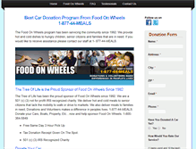 Tablet Screenshot of foodonwheels.org